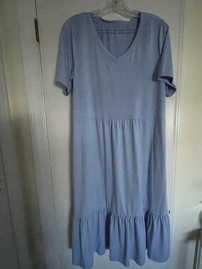 Cuddl Duds Jersey dress very pretty blue